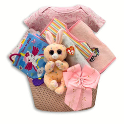 A Warm Welcome Baby Girl Gift Basket